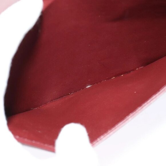 CARTIER Must Line Shoulder Bag Leather Bordeaux Gold Auth - Picture 14 of 16